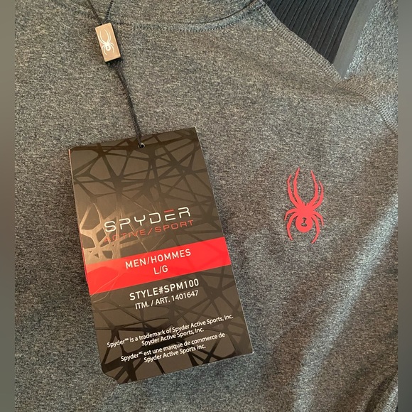 Spyder Active Men’s Long Sleeve Shirt | Size: L - Picture 3 of 5